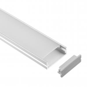 China Slim Surface Mounted LED Profile Silver Color 30*10mm Aluminum supplier
