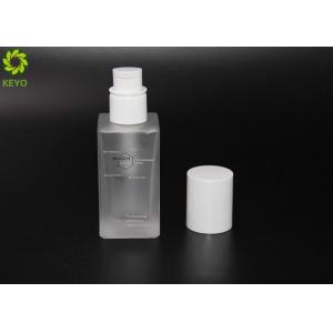 Skin Care Moisturizer Glass Bottle , 30ml Empty Frosted Glass Pump Bottles