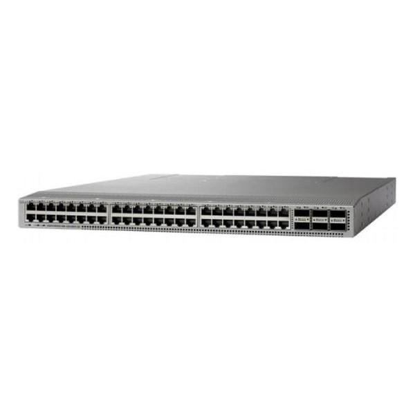 Alta densidad de 48 puertos 10G y 100G Uplink Cisco Switch N9K-C93108TC-EX para centros de datos