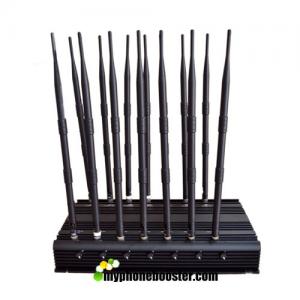 China 14 Antennas 35W high power car remote control mobile signal blocker jammer 433mhz, 315mhz, 868mhz Adjustable supplier