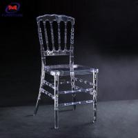 China Modern Stacking Crystal Wedding Chiavari Chair Clear Resin Acrylic Napoleon Chair on sale