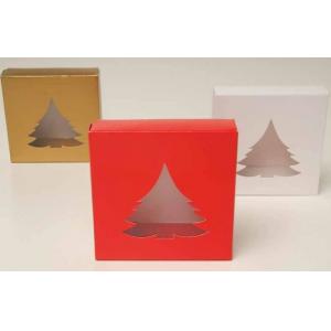 PVC Clear Window Paper Christmas Packaging Boxes Disposable Paper Material