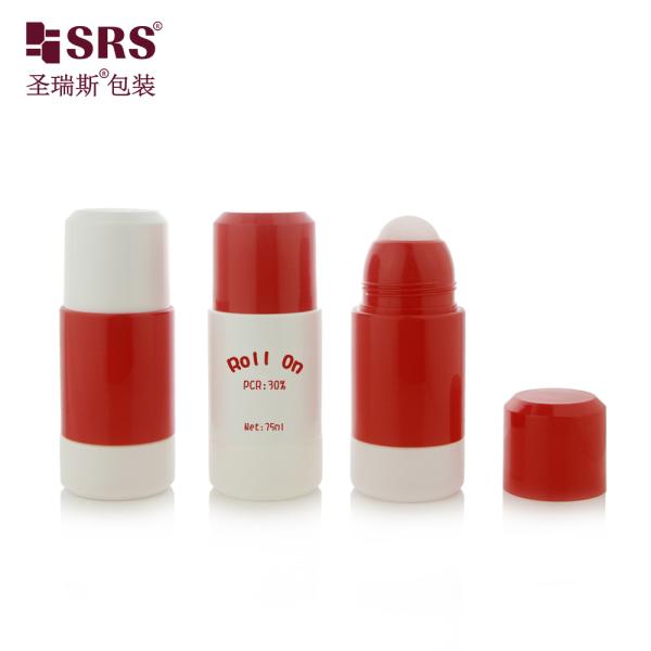 China RPPE 50ml 75ml RPPE Replaceable Plastic Rollerball Containers Ideal for Daily Deodorant Gel & Body Serum Use wholesale