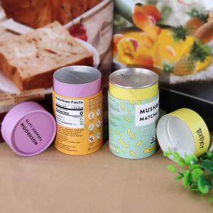 China Easy Open End Lid 150mm Paper Tube Box For Tea Custom Logo Printing supplier