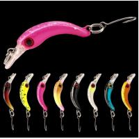 China 4cm 1.5g Small Minnow Bait Micro Object Single Hook Throw Type 8 Colors on sale