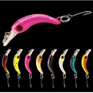 4cm 1.5g Small Minnow Bait Micro Object Single Hook Throw Type 8 Colors