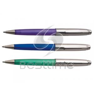 China Plastic promotional black / red / blue ink Retractable Ball Pen / Pens MT3000 supplier