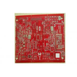 RF Multilayer PCB Board , Single / Double Sided Pcb Prototype Board Red Color