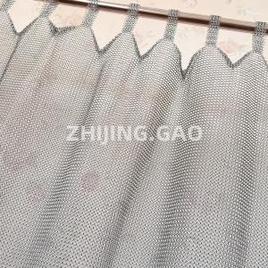 China Ring Size 7mm Silver Color Tab Top Ring Mesh Curtain supplier