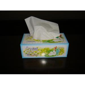 China 144 sheets Absorbent Soft Facial Tissue Paper , Box Facial Tissue  13gsm supplier