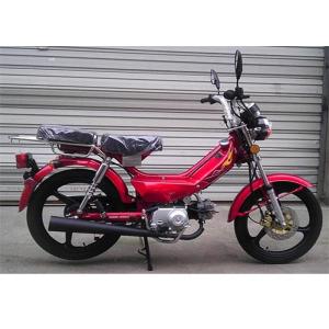 Two Seat Real Leather Mini Motor Scooter ,  Low Noise Small 50cc Dirt Bike