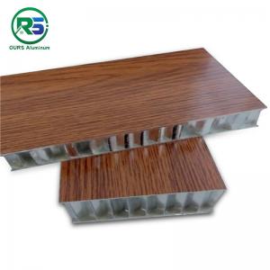 China Wood Color Acoustic Aluminum Honeycomb Panel 3D Printing Interior Wall Tiles supplier