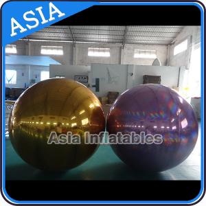 China Inflatable Helium Advertising Mirror Balloon / Giant Inflatable Mirror Ball Ground supplier