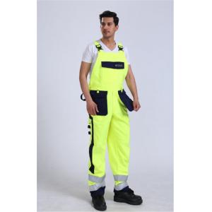 290gsm light weight arc protection Fire proof Bib Trousers , EN20471 HIVIS Flame Resistant Bib Pants