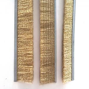 China Brass Wire Industrial Door Brush Strips For Polishing 100mm supplier