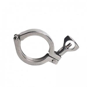 China CE Certified Sanitary Stainless Steel Pipe Clamps with Max Pressure of 10bar 145PSI supplier