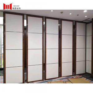95mm Fabric Surface Modular Partition Wall Systems Wood Edge