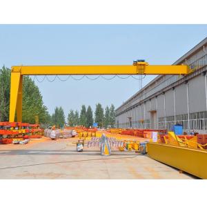 China Semi Traveling Electric Single Girder Gantry Crane For Building Material Shops supplier