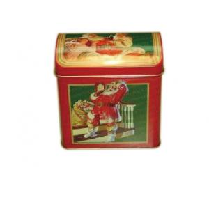 Rectangular Metal Tall Tin Box Treasure Chest Shaped For Jewelry Packing