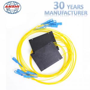 China FC 1x4 PLC Splitter Fiber Optic Accessories FTTH Cassette Type supplier