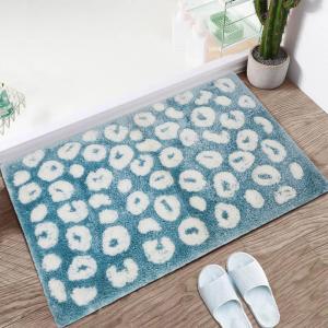 China Polyester Chenille Plush Non Slip Absorbent Tufted Bath Mat supplier