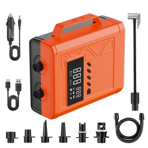 China Paddle Board Electric Pump Portable Rechargeable SUP Air Pump, 16000mAh  capacity Inflation & Deflation, Auto-Off for Stand Up Paddle Boards, Boats, Kayaks and Tent wholesale