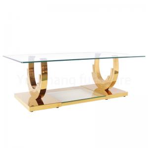 China Clear Simple Design Rectangle Center Table , TV Cabinet Table For Family Use supplier