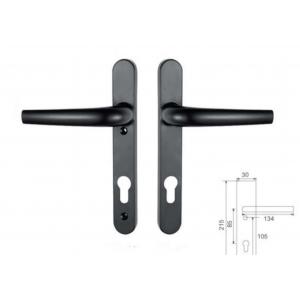China Sturdy Cylinder Exterior Door Entry Handle With Lever Entry Door Lock Handle Set supplier