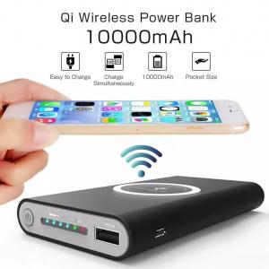China 10000mAH Wireless Portable Charger Power Bank Compatible with iPhone X, iPhone 8, 8 Plus, Samsung Galaxy S9 S8 S7 etc. supplier