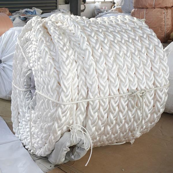 China 64mmx220m Marine Hawser 8 Strand Polypropylene Multifilament Rope Mooring Rope for Shipowner/Ship Berthing wholesale