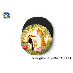 China Wild Animal Art Image Lenticular Coasters 3D Decoative Cup Placemat 0.6MM PET supplier