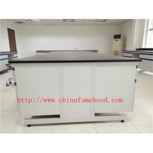 China Wall Steel Wood Chemistry Lab Workbench Alkali Resistant For College supplier