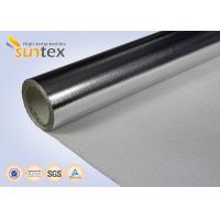 China 0.4mm Insulation Blanket Aluminum Foil Fiberglass Cloth 550C High Thermal Flange Cover on sale