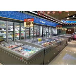 Wall - Sited Supermarket Island Freezer 2.5M Long With High Visibility Glass Door