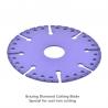 Brazing Diamond Cut Circular Saw Blade , Purple 400mm Diamond Saw Blade