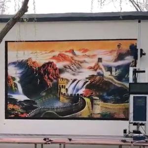 China 110-220v CMYK Ink 120w 24㎡/h Wall Mural Printing Machine supplier