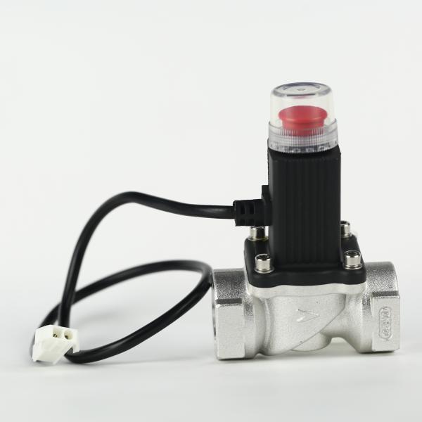 Shutoff valve working with lpg gas leak alarm for home use, security and protection