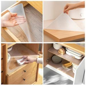 Transparent Anti-slip Shelf Liner for Bathroom Kitchen Cabinet Drawer and Refrigerator