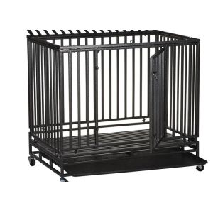 China 金属の折りたたみの取り外し可能な皿が付いている折り畳み式の飼い犬の家 wholesale