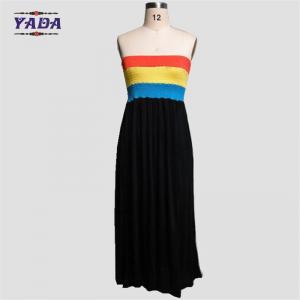 China Fashion summer beach strapless party dress sexy long dress women dresses casual for sale supplier