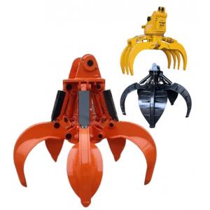 Orange Peel Hydraulic Grabs For Excavators Truck Crane Material Handling