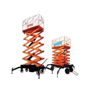 Movable storage battery type hydraulic lift platform