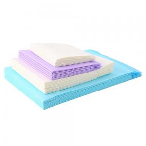 Blue 5 Layer Tissue Paper Core Hygiene Under Pad for Home Bed Mats Paper SAP Underpad