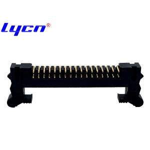 China 2.00mm Ejector Pin Header Right Angle Short Latch Connector Brass Gold Plating supplier