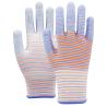 China 13 Gauge Polyester PU Palm Coated Gloves with Zebra Design wholesale