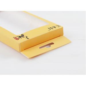 China Rectangle White Card Paper Electronics Packaging Box Foldable With Hang Tag supplier
