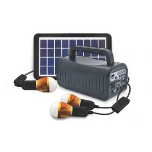 China off grid solar energy  portable solar power home system 3W solar lighting system with Radio speaker black supplier