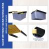 China Multifunctional Folding Rack for 27 Gallon Bins 2-Set Garage Ceiling Storage Racks wholesale