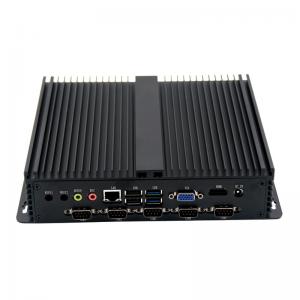 Quad core J1900 X86 Fanless Industrial Mini PC 6COM 1LAN VGA HDMI display