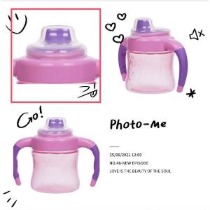 China Pink Blue Green EN71 6 Month 6 Ounce Girls Sippy Cup wholesale